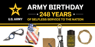 The Army & Air Force Exchange Service is celebrating the U.S. Army’s 248th birthday by giving away more than $7,000 in tactical gear prizes to military shoppers.