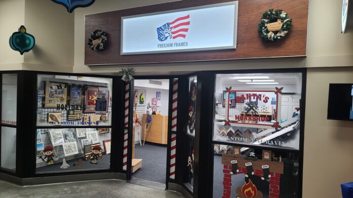Freedom Frames storefront at the Fort Wainwright Exchange